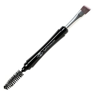 Pro Grip Angled Eyebrow and Spoolie Brush Set Premium Quality for Brow Makeup