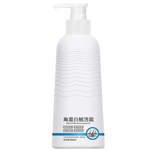 Keratin Revitalizing Cream Conditioner,Keratin Boost Awakening Hair, Treatment For Frizzy Dry Damaged Hair,Keratin Revitalizing Cream Rejuvenate Hair