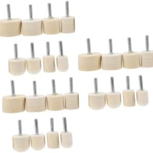 24 Pcs Nail Polish Grinding Head Nails Drill Bits Nails Gel Drill Bits for Nails Cleaning Kit Nail File Drill Bit Cuticle Clean Nail Drill Bit Wool Acrylic Tool to Rotate Metal