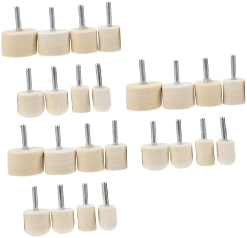 24 Pcs Nail Polish Grinding Head Nails Drill Bits Nails Gel Drill Bits for Nails Cleaning Kit Nail File Drill Bit Cuticle Clean Nail Drill Bit Wool Acrylic Tool to Rotate Metal