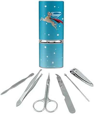 DC League of Super Pets Krypto Stainless Steel Manicure Pedicure Grooming Beauty Care Travel Kit
