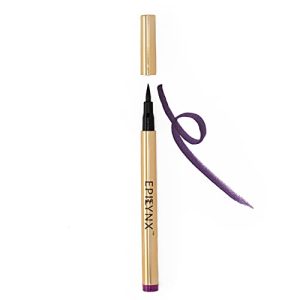 by Dr. Liia Long Lasting Waterproof Liquid Eyeliner with Precision Tip | Gluten and Allergen Free, Vegan Eyeliner Pencil |2ml| Purple