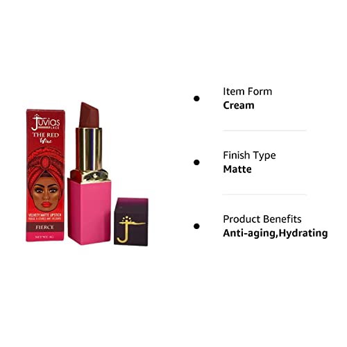 Juvia's Place Fierce Matte Lipstick Wine Reds Long-Lasting Formula 0.12 oz New Condition - Image 4