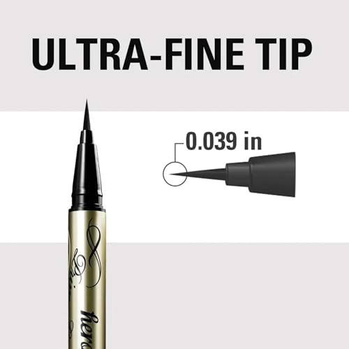 Heroine Make by KISSME Prime Liquid Eyeliner, Super Waterproof, Ultra Fine Tip for Precise Eye Makeup, Stay All Day Long, 02 Brown Black - Image 2