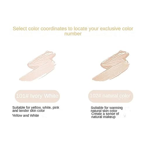 JOCO Foundation, JOCO Liquid Foundation, JOCO Korean Foundation Cream,Lightweight Concealing Moisturizing Long-Lasting Liquid, for All Skin Type (2 Pcs 101#) - Image 7