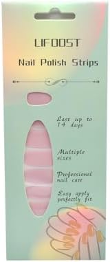 Glaze Gel Nail Strips Light Pink Nail Polish Stickers Solid Gel Nail Wraps UV Free Chip Resistant Salon Quality Gel Nails - Image 9