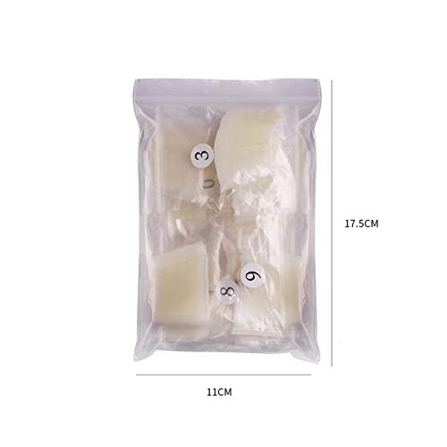 550 Pieces Extra Long Curved Transparent Coffin False Nails for DIY Nail Art - Image 6