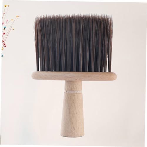 Neck Cleaning Duster Soft Hair Brush Hair Brush Cleaning Tool Hair Styling Brush Sepia Neck Duster Brush Broken Hair Cleaning Face Cleaning Tools - Image 5