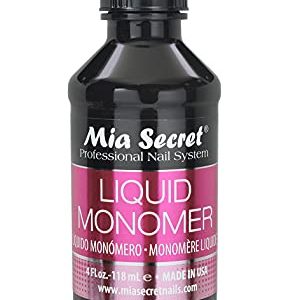 4 oz Mia Secret Liquid EMA Monomer - Professional Nail Liquid for Acrylic Powder