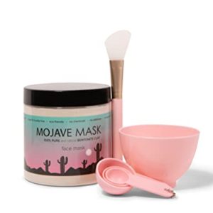 Babe Waves Trademark Beauty Mojave Mask With Facial Set - Bentonite Clay Face Mask, Organic Detox, Natural Pore Cleanse, Accessories Included - 16 Oz
