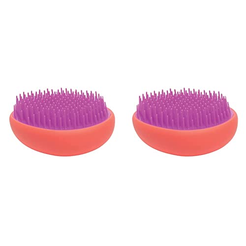 Fromm 1907 Detangle Brush Set, Coral Magenta, Pack of 2