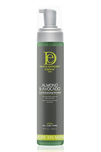 Design Essentials Curl Enhancing Mousse, Almond and Avocado Collection,10 Ounce & Natural,Almond & Avocado Honey Curl Forming Custard, 12 Ounce - Image 2