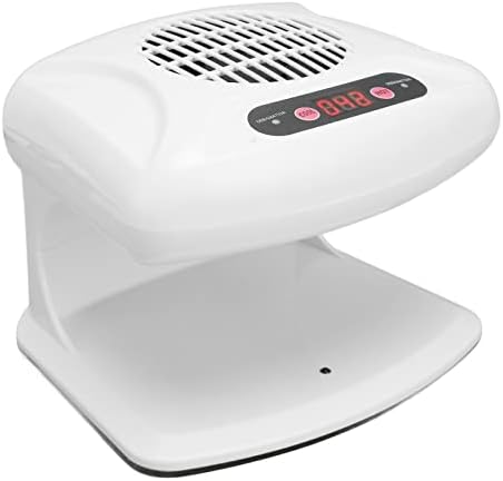 Nail Air Dryer, Powerful Rotate Motor Automatic Sensor White Nail Fan Dryer Warm Wind for Salon(#2)