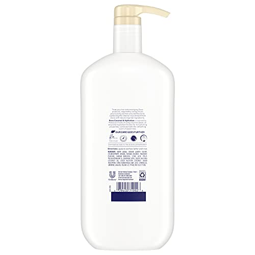 Dove Ultra Care Shampoo Coconut & Hydration, Pack of 4, For Dry Hair Shampoo with Oil Blend of Coconut, Jojoba & Sweet Almond 31 oz - Image 2