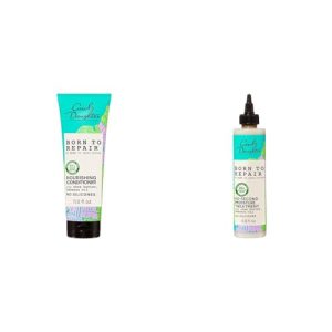 Carol's Daughter Born To Repair Nourishing Conditioner, 11 Fl Oz & 60-Second Moisture Treatment, 6.8 Fl Oz Curly Hair Care Bundle