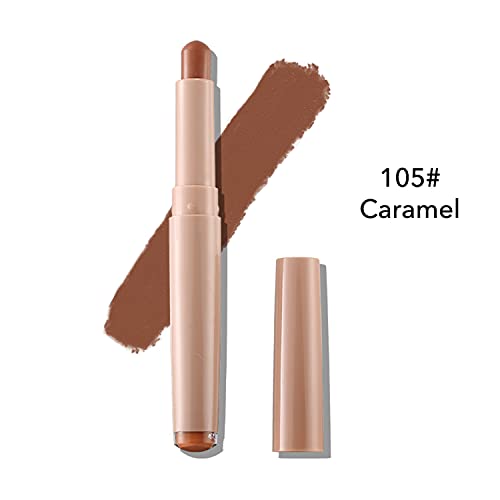 MAEPEOR Matte Shimmer Eyeshadow Stick 10 Colors Cream Eyeshadow Pen Waterproof and Long Lasting Shadow Stick (105# Caramel) - Image 2
