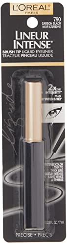L'Oreal Paris Lineur Intense Brush Tip Liquid Eyeliner, Carbon Black, 0.24 fl; oz. - Image 2