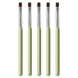 Danneasy 5 Piece Acrylic Nail Brush Set for Cleaning Painting Manicure