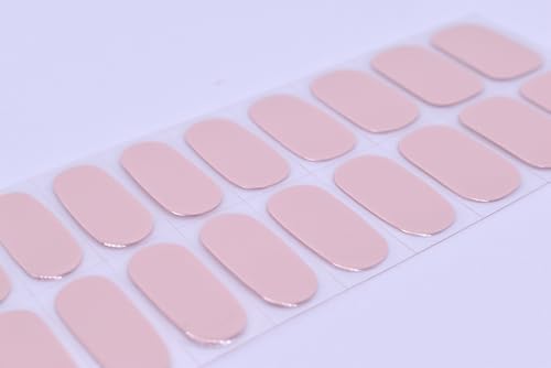 Glaze Gel Nail Strips Light Pink Nail Polish Stickers Solid Gel Nail Wraps UV Free Chip Resistant Salon Quality Gel Nails - Image 8