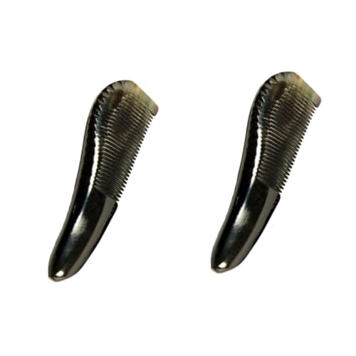 FRCOLOR 2 pcs ox bone comb massage comb dandruff comb wooden brush hair loss Cattle Horn Comb ox horn beard comb wooden hair combs scalp beard comb pompadour comb big wooden comb b13 jade