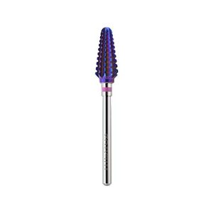 Nail Drill Bit Tornado, Right Hand, Large Barrel Electric Nail File 3/32-inch Shank, Nail Tool, Tungsten Carbide Drill Bits for Removing Gel Nail Polish Acrylic Dipping Powder