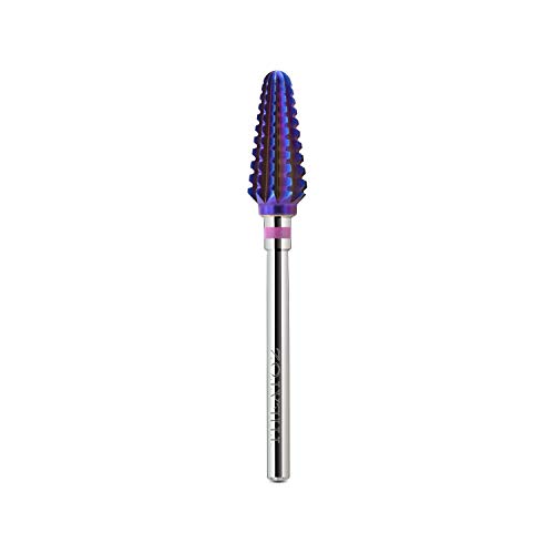 Nail Drill Bit Tornado, Right Hand, Large Barrel Electric Nail File 3/32-inch Shank, Nail Tool, Tungsten Carbide Drill Bits for Removing Gel Nail Polish Acrylic Dipping Powder