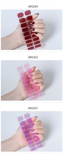 Y-HaLi Waterproof and Long-Lasting Finger Nail Patch with Semi-Cured Phototherapy Soft Gel - Solid Color Transparent Design (JM2322) - Image 8