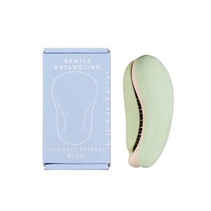 Aqua Compact Foldout Hair Brush for Gentle Detangling, Travel Size