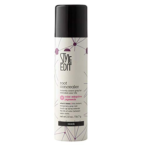 Style Edit Root Concealer Spray and Touch Up Powder for Black Hair, 3 oz - Image 2