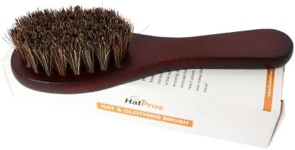 Hat Shoe & Clothing Brush | Travel Horsehair Hat or Shoe Brush | Compact Size Clothing Brush w/Wooden Handle | 1 x Brush Per Order - Image 5