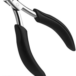 FVION Heavy Duty Nail Clippers for Men, Firm-Grip Toenail Clippers for Seniors' Thick Nails, Nickel Plated Professional Ingrown Toenail Clippers