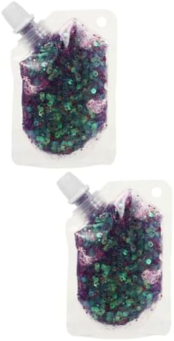 NOLITOY 2 Piece Purple Glitter Body Makeup Spray, 100ml Bottles