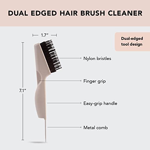 Kitsch Satin Scrunchies for Women and 2-in-1 Double Sided Hair Brush Cleaner Tool Set - Image 6