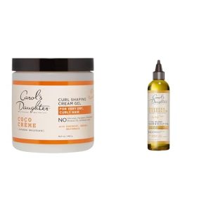 Carol's Daughter Curl Shaping Gel and Hair Oil 8 oz for Defined Curls and Shine