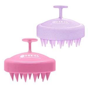 HEETA Soft Silicone Scalp Massager Brush for Gentle Hair Care and Deep Relaxation