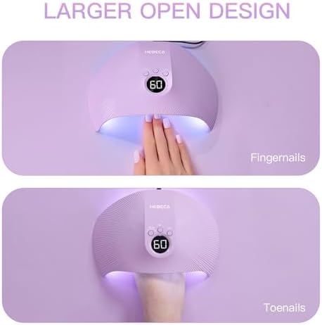 UV Light for Gel Nails, 75W Professional UV LED Nail Lamp for Fast Curing Nails, Super-Thin Salon-Grade Nail Dryer with Smart Sensor & 3 Timer Settings & LCD Display X33 - Image 9