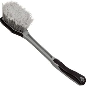 VIKING 16.5 Inch Long Handle Car Wash Brush for Wheels and Fender Cleaning, Soft Bristles