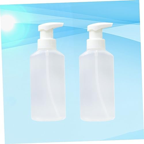 Amosfun 4pc White Portable Foaming Dispenser Set for Shampoo Soap Shower Gel - Image 2