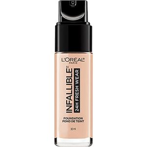 L'Oreal Paris Makeup Infallible Up to 24 Hour Fresh Wear Lightweight Foundation, Rose Ivory, 1 Fl Oz.