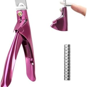 Rose Professional Acrylic Nail Clippers with Magnetic Sizer for Precise Length Control