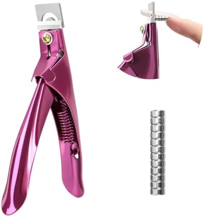Rose Professional Acrylic Nail Clippers with Magnetic Sizer for Precise Length Control