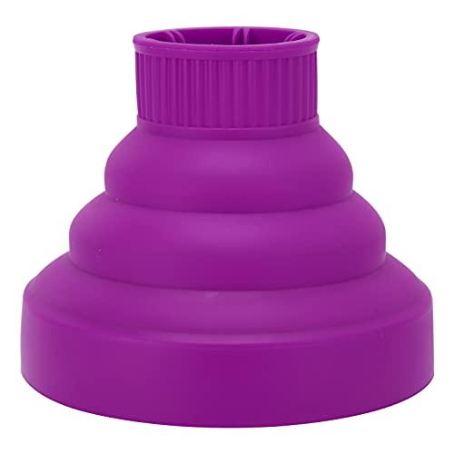 Hair Blow Dryer Diffuser, Universal Hair Dryer Diffuser Strong Toughness Convenient To Install Remove Expand Heat Area Uniform Wind for Home for Travelling(Purple) - Image 6