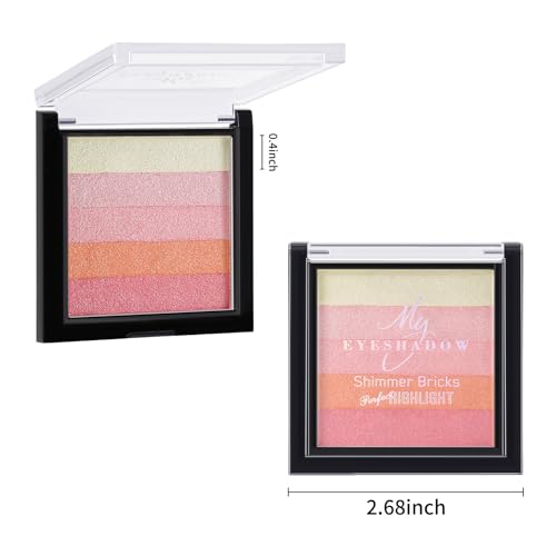 Boobeen Glitter Eyeshadow Palette, 5 Colors Highly Pigmented Eyeshadow Shimmer Powder, Glitter Highlighter Eye Shadow Makeup for Women, Creates Sparkling Metallic Finishes, Long-Lasting - Image 6