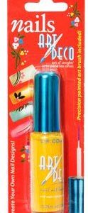 L.A. Colors Art Deco Nail Polish, BNA510 Yellow, 0.25 Fl Oz
