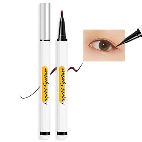 Brown Ultra Fine Tip Liquid Eyeliner Pen Waterproof Smudgeproof Quick Drying 1 Piece
