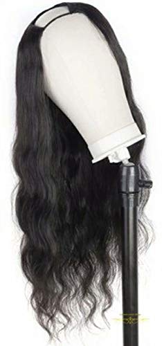Maxine Hair 10A Body Wave U Part Wig Human Hair for Women Brazilian Remy Human Hair Glueless Full Head Clip in Half Wig 2x4 U Shape Wig 150% Density 18"
