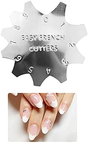 Professional Small 0-9 Sizes V Shaped Cutter French Manicure Nail Art Tool Tips Pink White Trimmer UV Gel Nail Polish, HJ-NAT160-FS04 - Image 2