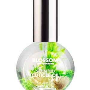 Blossom Hydrating, Moisturizing, Strengthening, Scented Cuticle Oil, Infused with Real Flowers, Made in USA, 0.5 fl. oz, Amazon Exclusive, Lemongrass Ginger