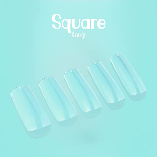 Square Long | Gel Nail Tips | NABulous Nails | Soft Gel Nail Tips | Full Cover & Pre-shaped | False Press On Nail Extensions | Artificial Nails for Nail Salons & DIY (Square Long) - Image 3