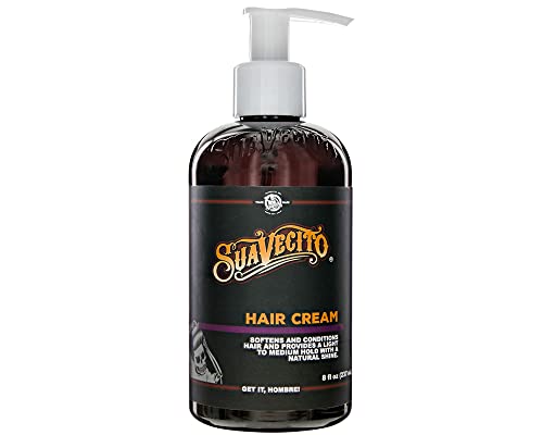 Suavecito Hair Cream 8 oz Medium Shine Light Hold Pump Bottle